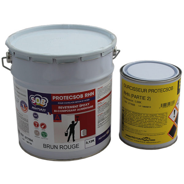 Peinture epoxy bi-composant brillante pour la protection et la