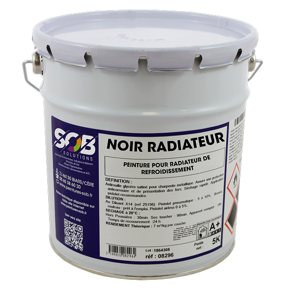 Peinture pour radiateur noire