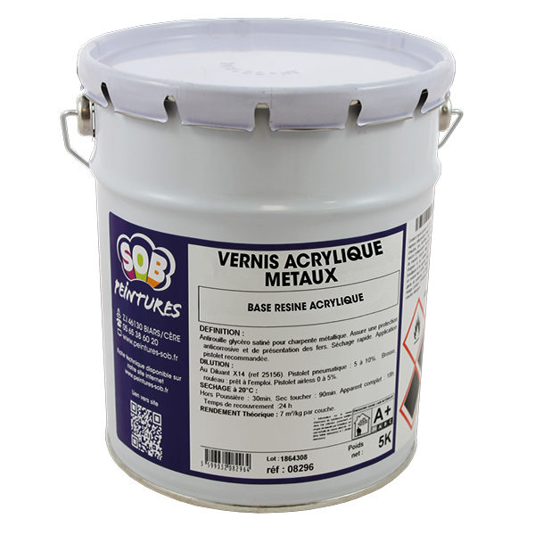 VERNIS ACRYLIQUE METAUX – SOB SOLUTIONS